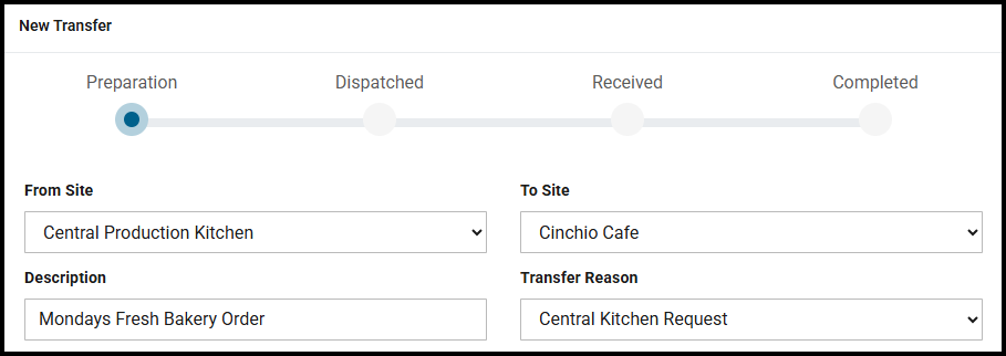 Transfer details
