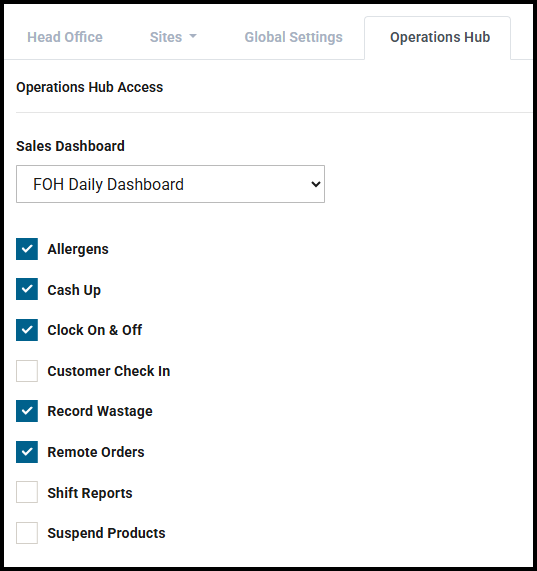 Operations Hub tools in company setup