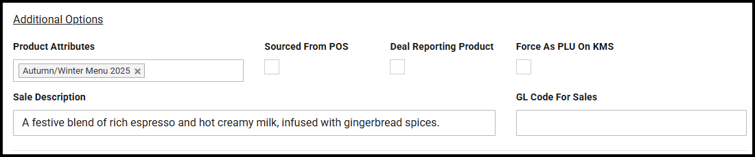 Additional product details