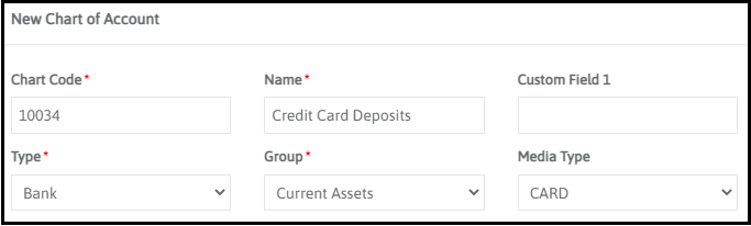 New chart account
