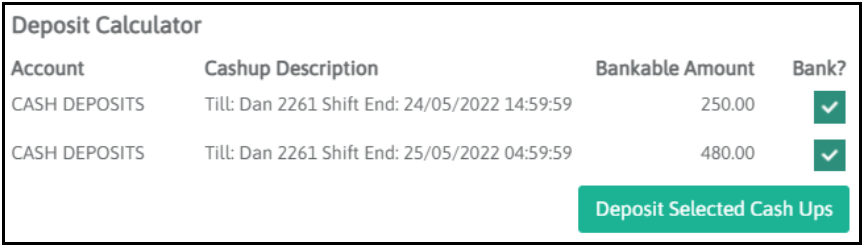 Deposit Calculator