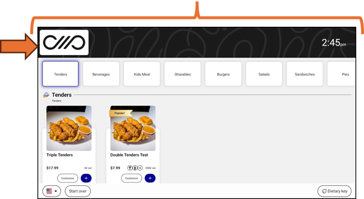 Kiosk header images