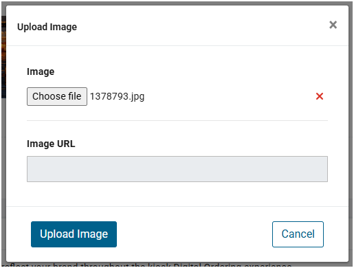 Uploading an image