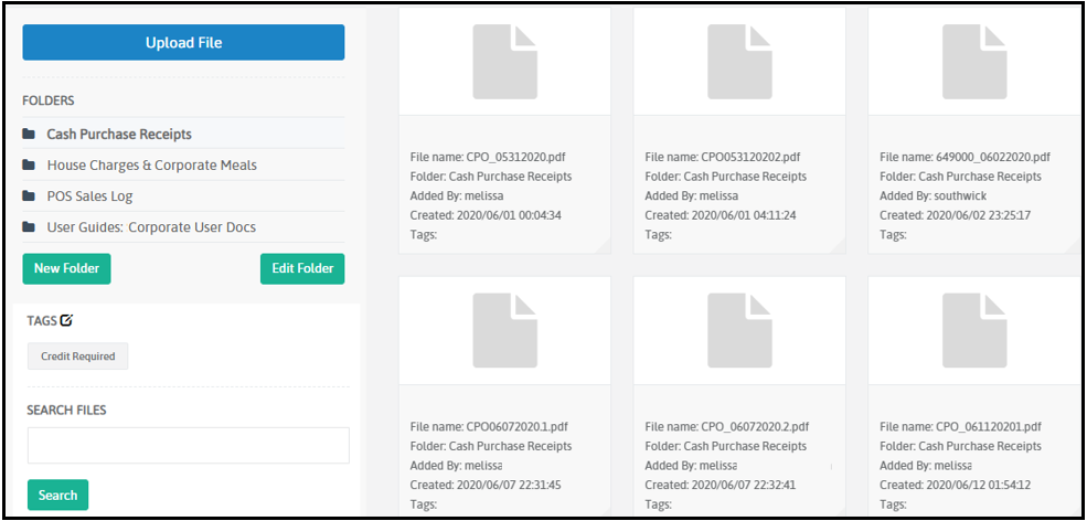 Finding files in File Manager