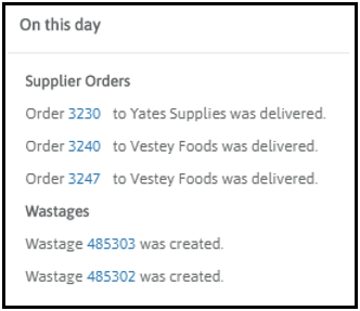 On This Day section