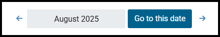 Site Calendar month selector
