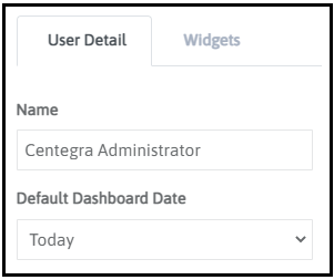 Default Dashboard Date setting in the user profile