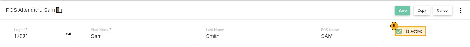 Is Active checkbox highlighted